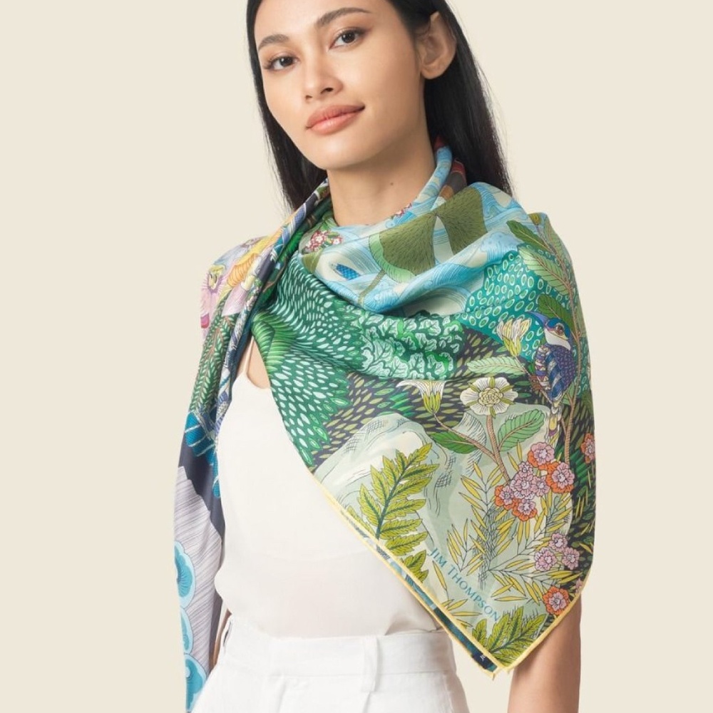 Jim Thompson Silk Square - Picture 5 of 5